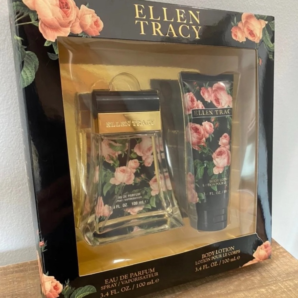 Ellen Tracy 3.4 oz perfume & 3.4 oz body lotion in Courageous